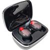 MONTY SOUL - Auricolari wireless Bluetooth con custodia di ricarica, controllo touch, design compatto e confortevole, ideali per musica e chiamate (Y01- NERO)