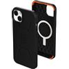 Urban Armor Gear UAG Custodia Civilian compatibile Apple iPhone 14 Plus [Compatibile ricarica wireless/ricarica magnetica, custodia mobile resistente agli urti, bordo rialzato] Nero
