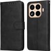 YUXING Cover per Xiaomi 17T Pro 5G, Custodia a Libro in Pelle, Portafoglio | Blocco RFID, Porta Carte e Tasca per Contanti, Chiusura Magnetica Laterale, Funzione Supporto, Flip Case, Antiurto-Nero