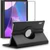 ebestStar - Cover per Lenovo Tab P11 Gen2, Custodia Protezione Rotazione 360, Pelle PU, Nero + Vetro Temperato