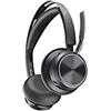 PLT Poly - Voyager Focus 2 UC USB-A Headset (Plantronics) - Bluetooth Dual-Ear (Stereo) Headset with Boom Mic - USB-A PC/Mac Compatible - Active Noise Canceling - Works with Teams, Zoom & more