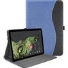 TXWLLIU Custodia per Google Pixel Tablet 2023 da 11 Pollici, Custodia a Libro con Visualizzazione Multi-Angolo, Scomparti per Documenti e Funzione di Supporto, Blu Scuro