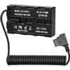 GBKDQQ D-Tap a NP-F550 Dummy Batteria, Cavo di alimentazione a spirale per NP-F970/F750/F550, accoppiatore DC, adattatore adattatore per fotocamera campo monitor e video senza fili, luce LED, alimentazione