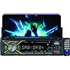 Majestic DAB 900 - Autoradio DAB+/RDS FM con porta telefono frontale regolabile, Wireless audio, Doppio USB, Ingressi SD/AUX-IN, Telecomando, 180W (45W x 4ch), Nero