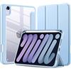 TXWLLIU Custodia per iPad Mini 7 (A17 Pro) 2024/Mini 6 2021 8,3 Pollici con Portapenne, Custodia Protettiva Ultra Sottile e Leggera, Sospensione/Riattivazione Automatica, Azzurro Chiaro