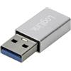 LOGILINK ADAPTADOR USB 3.2 GEN1 TIPO-C, USB-A/M A USB-C/F, PLATEADO
