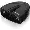 IOGEAR USB B Stampante Commutatore Adattatore USB Sharing Switch USB 2.0 a 2 Porte per Condividere Dispositivi USB tra 2 Computer con Indicatore LED