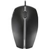 CHERRY GENTIX SILENT, Mouse Con Filo, Pulsanti Silenziosi Senza Clic, Sensore Ottico (1.000 dpi), Design Simmetrico, Cavo da 1,8 m, USB 2.0, Nero