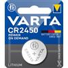 VARTA Pile a Bottone CR2450, confezione da 10, Power on Demand, Lithium, 3V, imballaggio sicuro per i bambini, per dispositivi Smart Home, chiavi dell'auto e altre applicazioni [Esclusivo su Amazon]