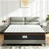 YIDATONG Lusso Materasso 140x190 cm Altezza 26 cm, Schiuma Memory, Alta Densità, Ergonomia Corporea, Allevia i Dolori alla Schiena, Riposo Indipendente, Ipoallergenico, Silenzioso, Traspirante e Resistente