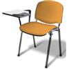 GALIZIA prjme Galizia Prime Sedia Conferenza con Braccioli e Tavoletta per Sala Riunioni | Design pratico e versatile, seduta rivestita in tessuto e 38 colori disponibili, ideale per corsi e riunioni, Made in Italy