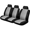 S SUMEX SUMEX FUNDVAN - Coprisedili universali per Auto e furgoni, Colore: Nero e Grigio, Set da 6