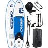 CRESSI dal 1946 - Ultra Isup/Kayak Set - Tavola Sup Gonfiabile Adulti Grande Stabilità e Resistenza Completa di Accessori Pagaia Pinna Pompa Laccio Borsa Zaino - 320x81x15 cm Max 130 kg