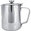Greensen Brocca per Schiuma di Latte, Brocche Fumanti da 6,1 Once ~ 23,99 Once in Acciaio Inox Tazza da Caffè Tazza Brocca per Schiuma di Latte Brocca da Caffè con Coperchio per Macchine da Caffè(350 ml)