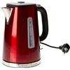 Russell Hobbs Bollitore Elettrico Luna, 1,7 L, 2400 W, Rosso, Acciaio Inox | Ebollizione Rapida 55 Sec., Base Girevole 360°, Avvolgicavo, Illuminazione Blu, Filtro Rimovibile e Lavabile