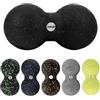 FIZYO Palla da Massaggio Doppia in EPP 16x8 cm - Massaggiatore Muscolare per Schiena, Collo, Piedi e Trigger Point, per Fisioterapia, Yoga, CrossFit, Pilates, Recupero e Riabilitazione (Nera)