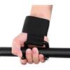 RiToEasysports Ganci per Sollevamento Pesi, Presa Migliorata Gancio Trazioni Polsino Antiscivolo for Powerlifting Deadlift Palestra e Training Casa