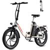 Maxtron Mule - Bicicletta elettrica pieghevole da 20 pollici, per pendolari, con batteria da 960 Wh, portata 110 km, ruote monopezzo in magnesio, pneumatici Fatbike 3.0, 250 W, bicicletta pieghevole