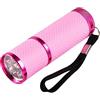 Sunydog Portatile Mini Lampada per Unghie, Flash Light per LED Lampada per Polimerizzazione a Gel UV Light Handheld Asciugacapelli Nail Flashlight 9 LED 395nm Rilevatore di Torce UV per Facciale(Rosa)