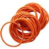 Fashion Yo 50 elastici per capelli sottili per uniformi scolastiche da 2,5 mm, per ragazze e donne (arancione)