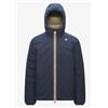 K-Way Jack St Thermo Double Blue Depth-Green Army Jkt Piuma Uomo