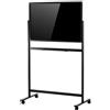 VEVOR Lavagna Magnetica in Vetro Cancellabile a Secco 888 x 583 mm Nero, Senza Cornice, con Base Nera Supporto e Ruote, Include Pennarelli, Magneti e Gomma, Ideale per Ufficio Aula Scolastica e Casa