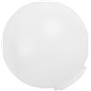 Garneck Globo di Ricambio per Lampada Sferico in Acrilico Bianco | Palla Lampione Giardino, per Portici, Luce Filtrante Leggera, Decorativo, Facile da Rimuovere