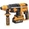 INGCO Martello Demolitore 20V 4Ah x 2 Batteria al Litio, Motore Brushless, 2,0J di Forza di Impatto, SDS Plus, Nero