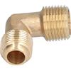 Entatial Raccordi per tubi in ottone, gomito del compressore d'aria Elevata resistenza alla corrosione Elevata resistenza all'usura per pompa dell'aria del compressore per accessori pneumatici