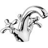 Paini - LIBERTY 243 Rubinetto Monoblocco lavabo con maniglia a Croce, Bagno, Cromato, Design Liberty, interamente prodotto e lavorato in Italia