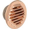 La Ventilazione GTRP80R Griglia Tonda da Incasso, Rame, 100 mm