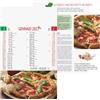 Calendario pizzeria personalizzato tema Pizza 28,8 x 47 cm personalizzate o neutre