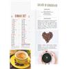 Calendario caffè trimestrale 12 fogli 14 x 47 cm personalizzate o neutre