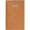Agenda settimanale con copertina in cartoncino kraft personalizzata 9 x 14 cm personalizzate o neutre