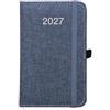 Agenda con elastico settimanale con copertina in R-Pet personalizzata 9 x 14 cm personalizzate o neutre