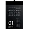 Calendario da muro personalizzabile Black 30,8 x 49 cm personalizzate o neutre
