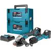 Makita DLX2154TJ1 18V LiIon accu haakse slijper DGA504 multitool DTM51 combiset 2x 5.0Ah accu in 2 x Mbox DLX2154TJ1