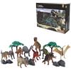 NATIONAL GEOGRAPHIC Playset Scatola Animali Dinosauri National Geographic Giocattolo Bambini 20pz