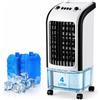 BAKAJI Raffrescatore Nebulizzatore 3in1 4L con 2 Ghiaccioli Potenza 65W 28x28x58 cm
