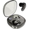 Mars Gaming MHIB2, Cuffie Bluetooth 5.4, Suono Immersivo, Design Ergonomico Semitrasparente e Ultracompatto, 24 Ore di Riproduzione, Auricolari Wireless con Custodia e Indicatore LED, Nero