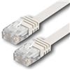 1aTTack.de Cat6 Cavo di rete Ethernet piatto LAN 1x 20m Gigabit bianco | Cavo piatto Cat6 Gigabit, 1 Gbit/s, cavo patch slim, ideale sotto tappeti, laminato, parquet e dietro battiscopa