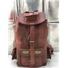 Fatto a mano Uomo Zaino Vintage In Pelle Marrone 22 pollici Rucksack Borsa Viaggio