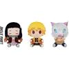 Bandai Demon Slayer Ichiban Kuji 2021 AUT Peluche Nezuko Zenitsu Inosuke Set Di 3