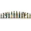 Italfama Set Pedine Scacchi Medievali In Metallo Dipinte A Mano Re 6 cm Italfama