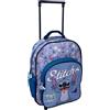 CARTOON Zaino Trolley Stitch Disney Bambino Asilo 2 Scomparti 30 x 24 x 17 cm