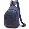 FANDARE Casual Sling Bag Zaino Studente Sport Portatile Viaggio Borsa a Tracolla Lovers Grande Capacità Multifunzione Traspirante Tela Blu