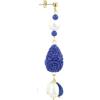 Lebole Maison Lebole Orecchino Donna, Orecchino Donna Pendente Elegante e Leggero, in Ottone Galvanizzato Oro con Resine e Pietre Naturali, Gioielli Donna Artigianali Made in Italy, Idea Regalo Ricercata