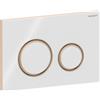 Geberit Placca di Comando Sigma 50 Round Bianco Vetro Lucido Con Anello Desing Oro Rosso Per Cassetta Geberit - 115.650.SI.1