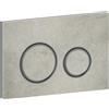 Geberit Placca di Comando Sigma 50 Round Effetto Cemento Con Anello Desing Nero Cromo Per Cassetta Geberit - 115.651.JV.1