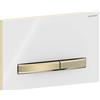 Geberit Placca di Comando Sigma 50 Square Bianca Con Tasti Ottone Per Cassetta Geberit - 115.672.11.2